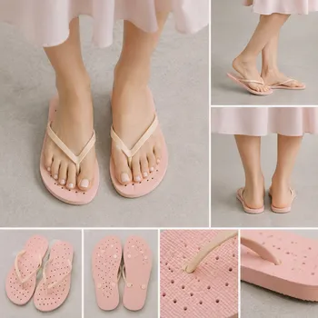 Women's Bulk Slides Flip Flops Wholesale Stocklot – Model Wearing